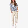 Melissa Nepton James Relaxed Fit Pant In Neutral In Blue