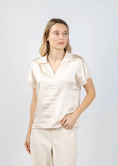 Melissa Nepton Jill Top In Pearl In Neutral