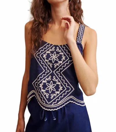 Melissa Nepton Jojo Tank Top In Navy In Multi