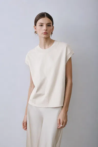 Melissa Nepton Josette Top In Cream In White