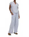 Melissa Nepton Kauri Pant In Navy Stripe In Blue