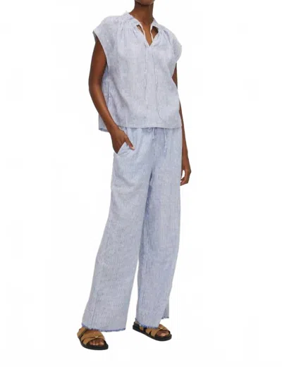 Melissa Nepton Kauri Pant In Navy Stripe In Blue