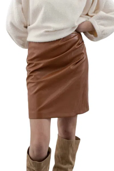 Melissa Nepton Kori Skirt In Cinnamon In Brown