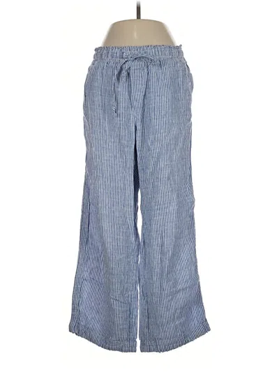 Pre-owned Melissa Nepton Linen Pants In Blue