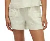 Melissa Nepton Linen Utility Shorts In Soft Mint In Green