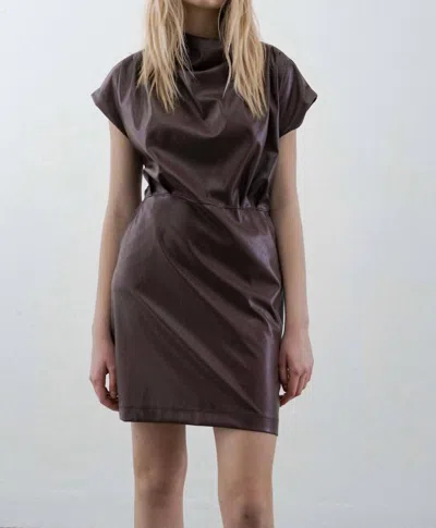 Melissa Nepton Lisa Dress In Chocolate In Gold
