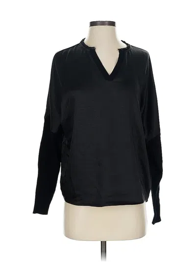 Pre-owned Melissa Nepton Long Sleeve Blouse In Black