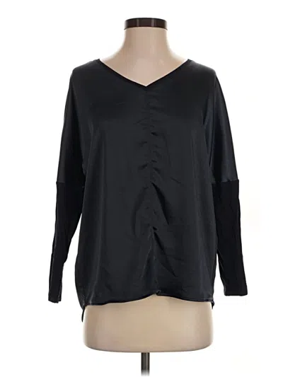 Pre-owned Melissa Nepton Long Sleeve Blouse In Black