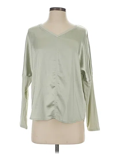 Pre-owned Melissa Nepton Long Sleeve Blouse In Green