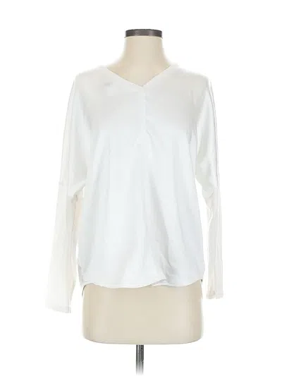 Pre-owned Melissa Nepton Long Sleeve Blouse In White