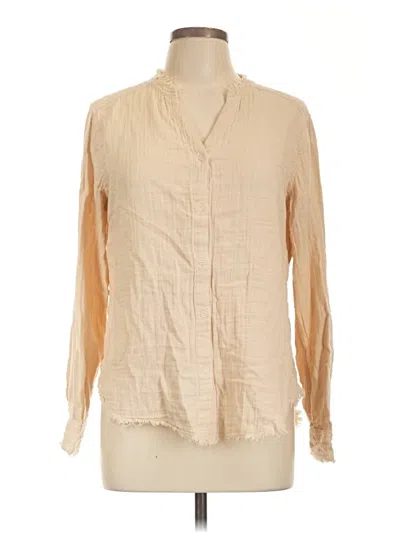 Pre-owned Melissa Nepton Long Sleeve Polo Shirt In Tan