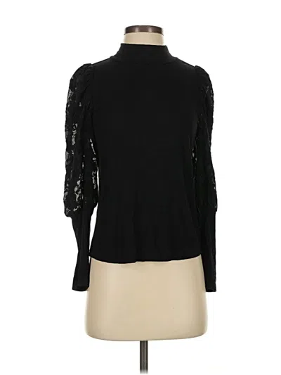 Pre-owned Melissa Nepton Long Sleeve Top Black Turtleneck Tops