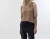 Melissa Nepton Long Sleeve V-neck Blouse In Gold In Gold