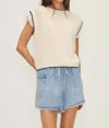 Melissa Nepton Mali Sweater Top In Cream