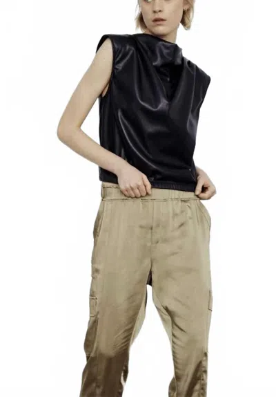 Melissa Nepton Malia Jogger In Brass In Black