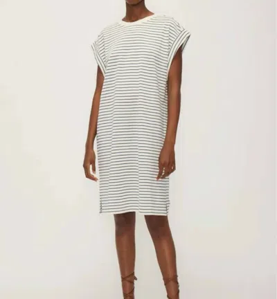 Melissa Nepton Manila Stripe Dress In Navy/white In Multi