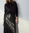 Melissa Nepton Marina Midi Skirt In Black In Black