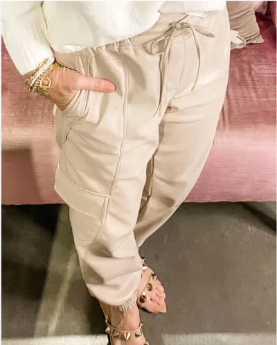 Melissa Nepton Milena Joggers In Khaki In Beige