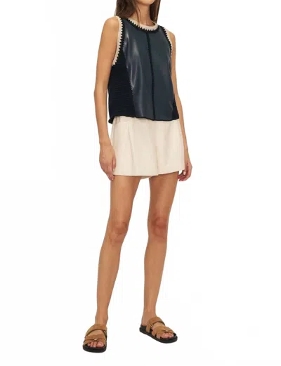 Melissa Nepton Naru Tank In Navy In Blue