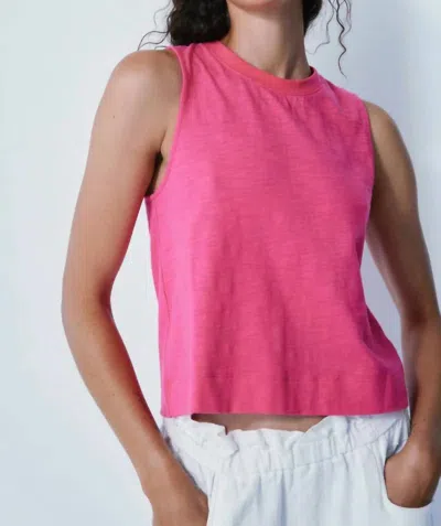 Melissa Nepton Nayeli Bow Tie Tank In Fuchsia