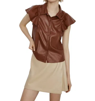Melissa Nepton Nessah Shirt In Rich Brown In Multi