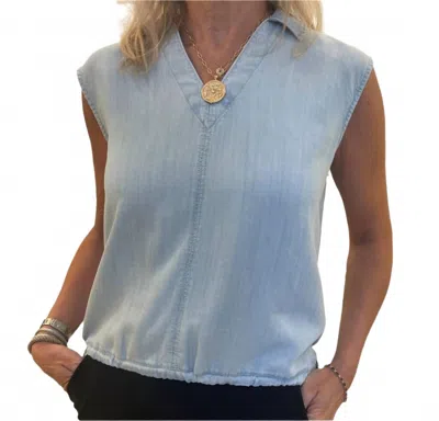 Melissa Nepton Nola Top In Beach Blue