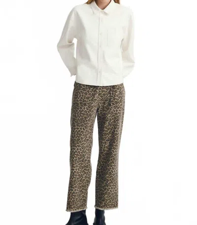 Melissa Nepton Pansy Pant In Beige Animal Print