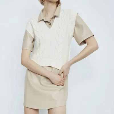 Melissa Nepton Priske Sweater Vest In Cream In White