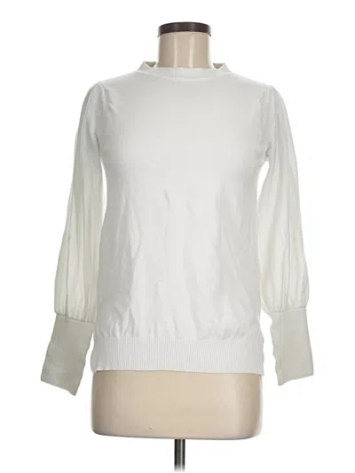 Pre-owned Melissa Nepton Pullover Sweater In White