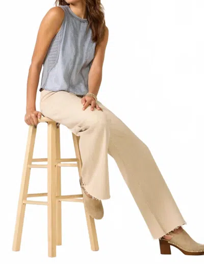 Melissa Nepton Quinn Top In Bleached Denim In Blue