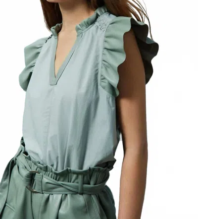 Melissa Nepton Reese Top In Sage In Green