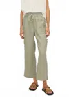 Melissa Nepton Ren Linen Pants In Soft Khaki In Green
