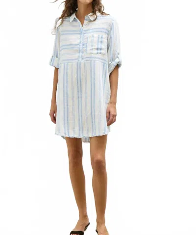 Melissa Nepton Rosella Dress In Blue Stripe