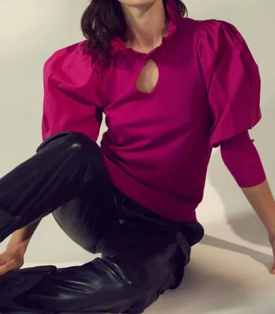 Melissa Nepton Sheryl Top In Fushia In Multi