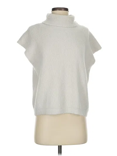 Pre-owned Melissa Nepton Short Sleeve Turtleneck In Silver