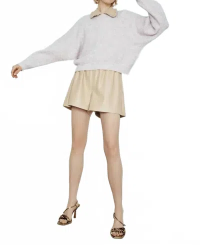 Melissa Nepton Sigrid Crew Sweater In Orchid In Gray
