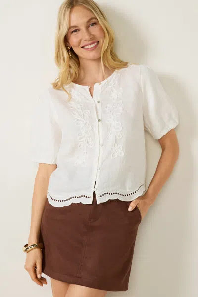 Melissa Nepton Siya Blouse In Offwhite