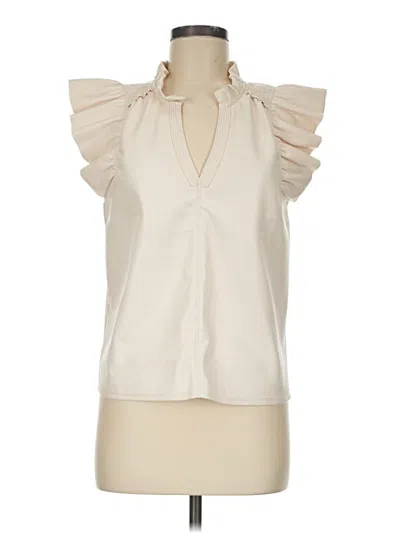 Pre-owned Melissa Nepton Sleeveless Blouse In Ivory