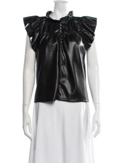 Pre-owned Melissa Nepton Sleeveless Top In Black