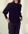 Melissa Nepton Sloan Top In Black In Black