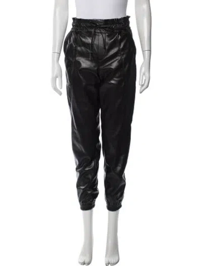 Pre-owned Melissa Nepton Straight Leg Pants In Black