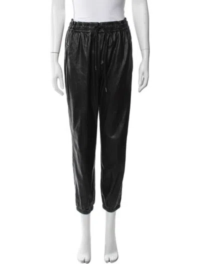 Pre-owned Melissa Nepton Straight Leg Pants In Black