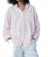 Melissa Nepton Sydney Button Down Shirt In Coral In Pink