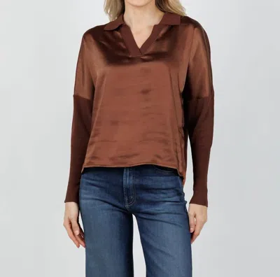Melissa Nepton Tina Tunic Blouse In Brown