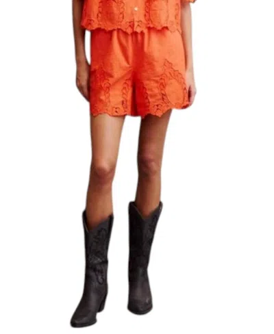 Melissa Nepton Toro Short In Red Orange