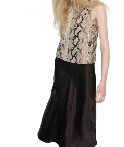 Melissa Nepton Troy Sleeveless Top In Animal In Brown