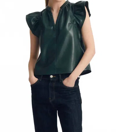 Melissa Nepton Venora Top In Forest In Green