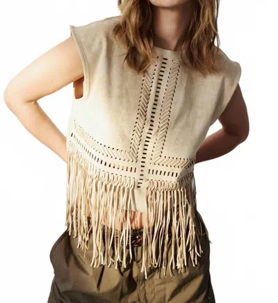 Melissa Nepton Vera Top In Beige In Neutral