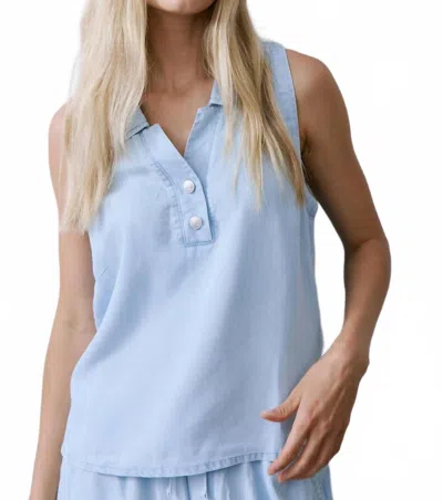 Melissa Nepton Vero Button Shirt In Light Blue