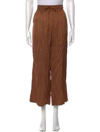 Pre-owned Melissa Nepton Wide Leg Pants In Brown